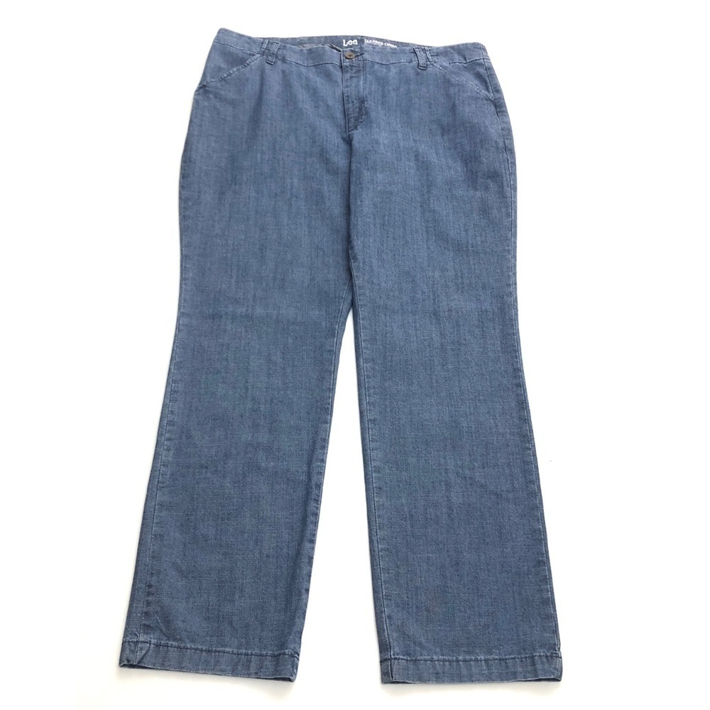 Lee Tailored Chino Women 16S Blue Slim Straight Leg Jeans